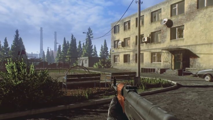 Un escenario en los suburbios de Escape from Tarkov