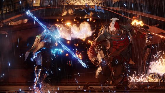 Un cabal haciendo frente a un cazador en Destiny 2 - Destiny 2: Pico de 1,2 millones de jugadores simultáneos