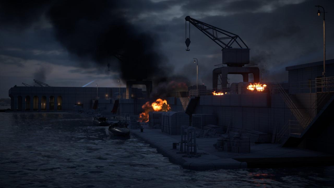 El combate tendrá lugar en lanchas a lo largo de la estructura del puerto